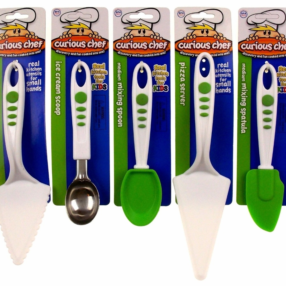 5 Curious Chef Kids Spatula Ice Cream Scoop Spoon